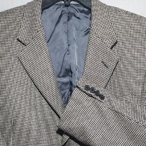 Hickey Freeman Madison Pure‎ Cashmere Double Vented 3 Button Sport Coat 46L